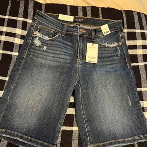 Judy Blue Mid Rise Denim Shorts Size Large